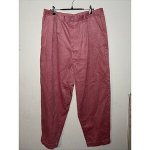 Rowing Blazers Corduroy Pants Womens 14 Rose Pink Cotton Blend Tapered Leg